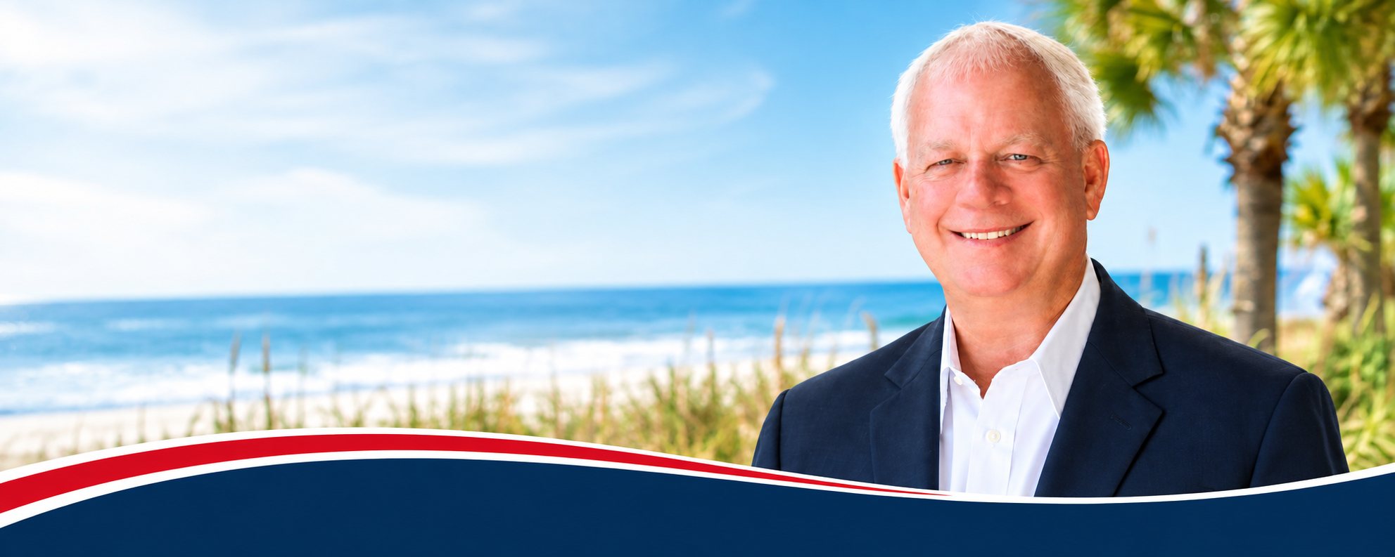 Rob Guthrie on the beach on Hilton Head Island